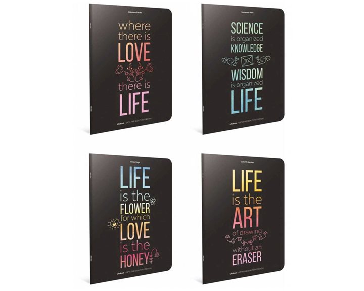 Τετράδιο Καρφίτσα Life Book A4 40φ.80gr
