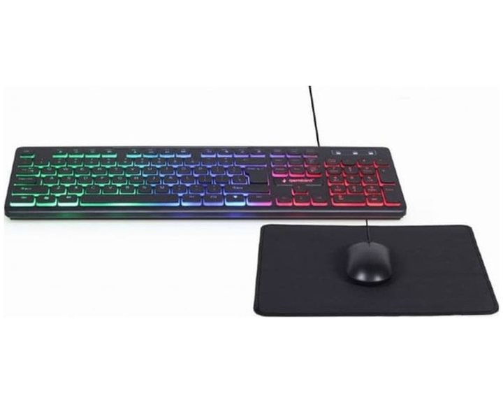 GEMBIRD 3-in-1 WIRED BACKLIGHT DESKTOP SETBLACK