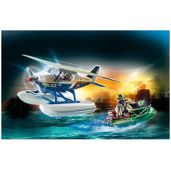 Playmobil City Action Καταδίωξη Λαθρέμπορου Από Αστυνομικό Υδροπλάνο 70779
