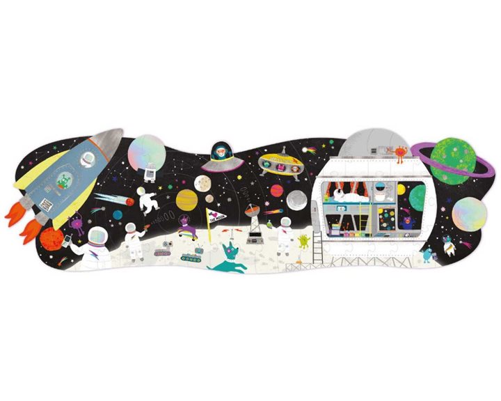 Παζλ Floss Rock 60 Τμχ Space Με 16 Pop Out Φιγούρες 43P6370