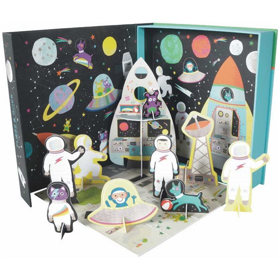 Παζλ Floss Rock 20τμχ Space Pop-Out Play Scenes 43P6376