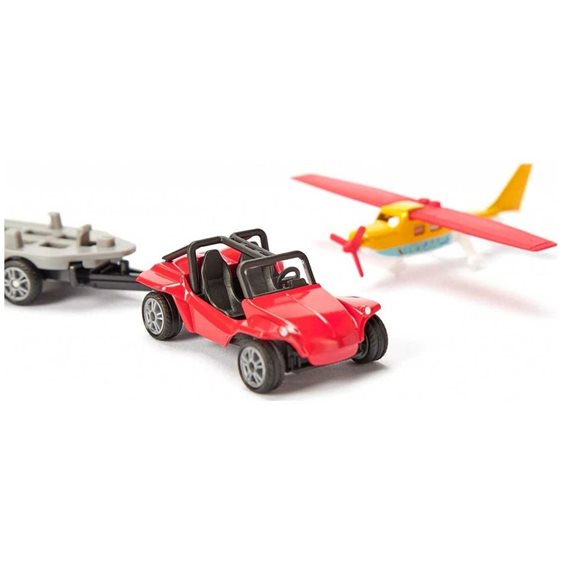 Siku Αυτοκινητάκι Buggy με Τρέιλερ και Αεροπλάνο 50/HK SI001696