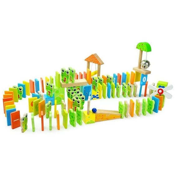 Τουβλάκια TopBright Frog Domino 100τεμ.7122