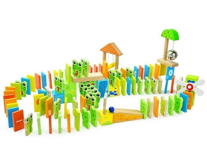 Τουβλάκια TopBright Frog Domino 100τεμ.7122