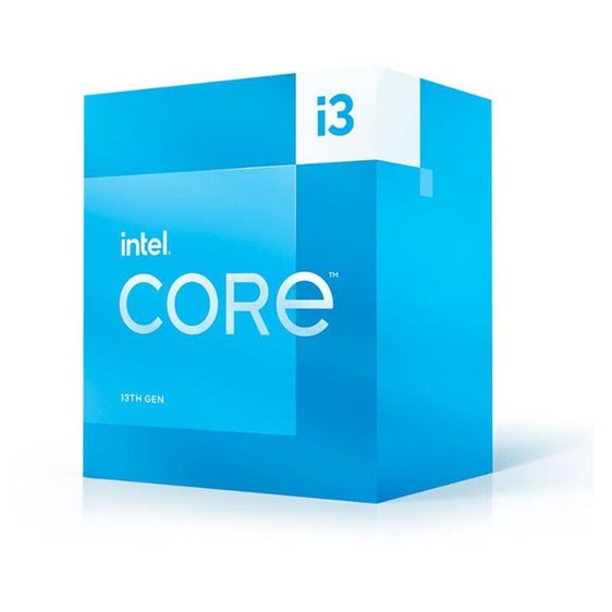 INTEL CPU CORE i3 13100, 4C/8T, 3.40GHz, CACHE 12MB, SOCKET LGA1700 13th GEN, GPU, BOX, 3YW. BX8071513100