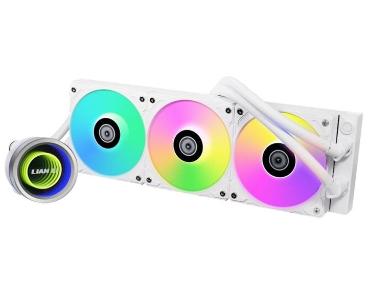 Lian Li Galahad II Trinity 360 White - AIO GPU Liquid Cooler  with ARGB Fans
