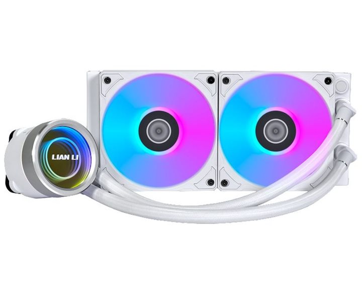 Lian Li Galahad II Trinity 240 White - AIO GPU Liquid Cooler  with ARGB Fans