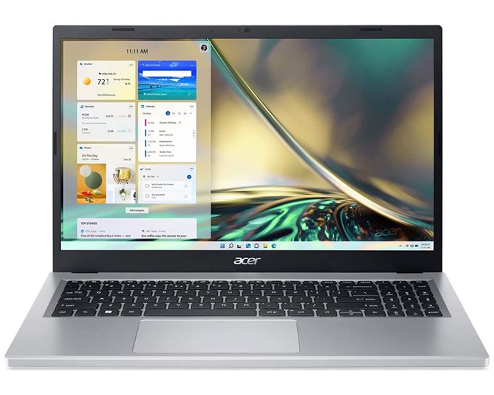 ACER NB ASPIRE A315-24P-R1PT, 15.6'' TFT FHD, AMD CPU RYZEN 5 7520U, 8GB RAM, 256GB M.2 NVMe SSD, AMD VGA RADEON GRAPHICS, WIN11HOME, SILVER, 2YW for Consumers/ 1YW for professionals NX.KDEET.00A