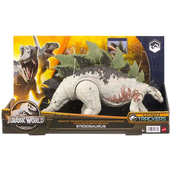 Mattel Jurassic World Dominion Dinosaur Figure Gigantic Trackers Stegosaurus Μεγάλοι Δεινόσαυροι 35 εκ