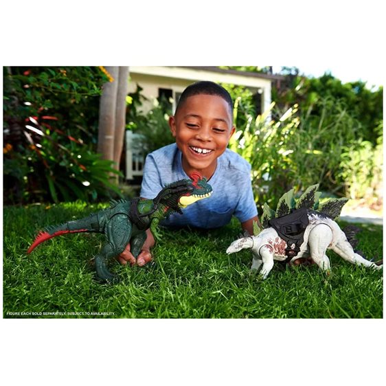 Mattel Jurassic World Dominion Dinosaur Figure Gigantic Trackers Stegosaurus Μεγάλοι Δεινόσαυροι 35 εκ