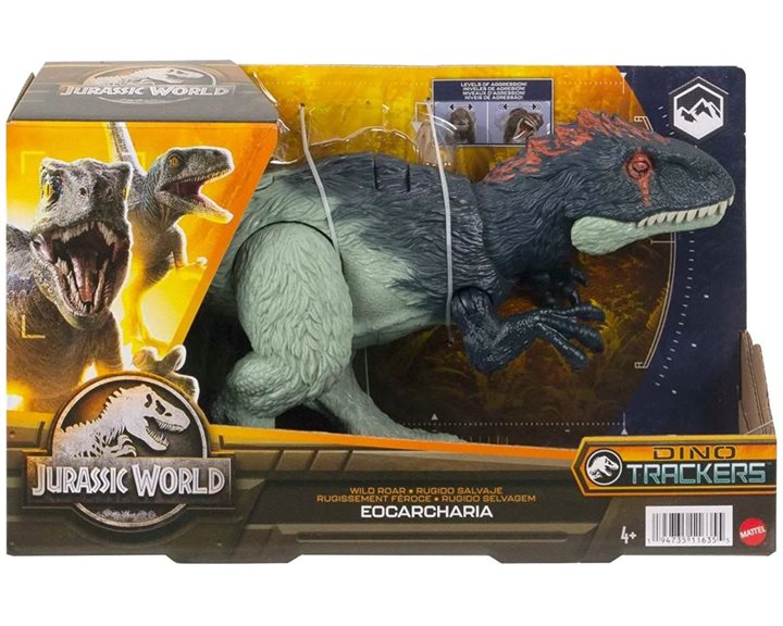Mattel Jurassic World Dominion Eocarcharia Δεινοσαυροι Με Κινουμενα Μελη, Λειτουργια Επιθεσης Kαι Ηχους HLP17