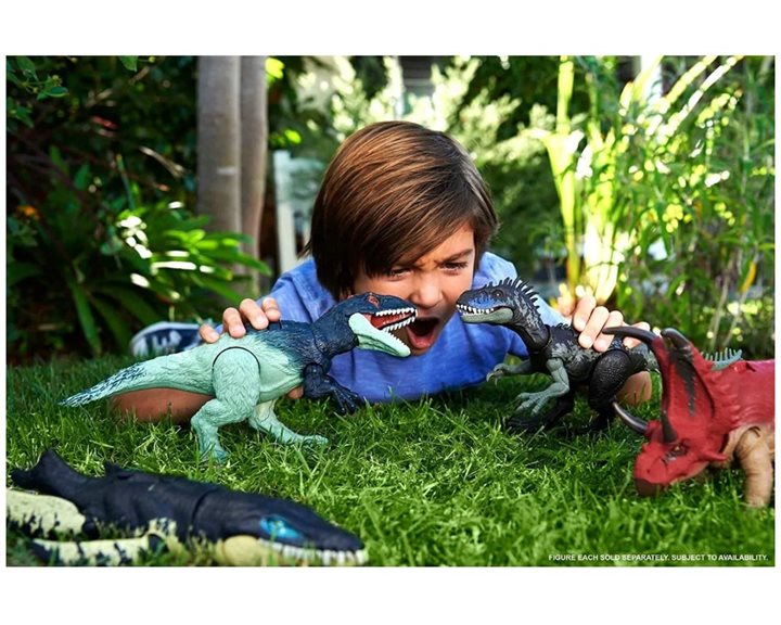 Mattel Jurassic World Dominion Eocarcharia Δεινοσαυροι Με Κινουμενα Μελη, Λειτουργια Επιθεσης Kαι Ηχους HLP17
