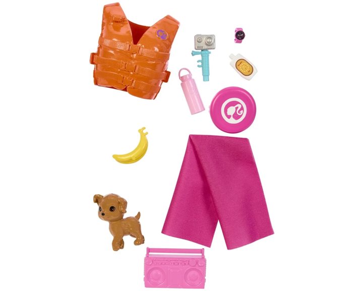 Mattel Barbie Beach Με Σανίδα Σερφ HPL69