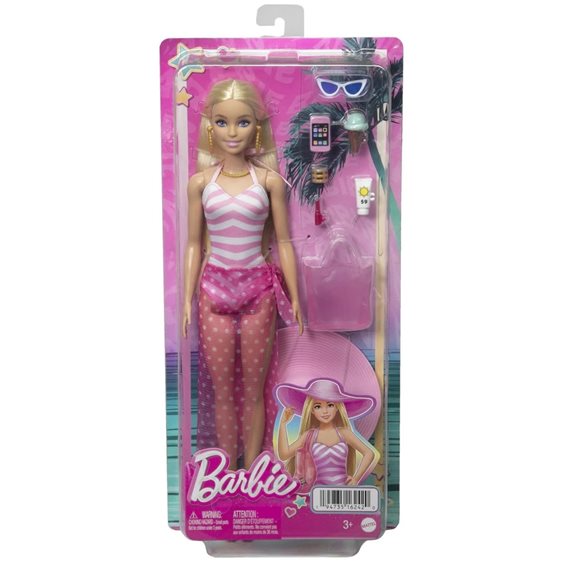 Mattel Barbie Beach Glam Με Αξεσουάρ HPL73