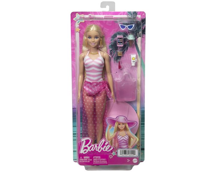 Mattel Barbie Beach Glam Με Αξεσουάρ HPL73