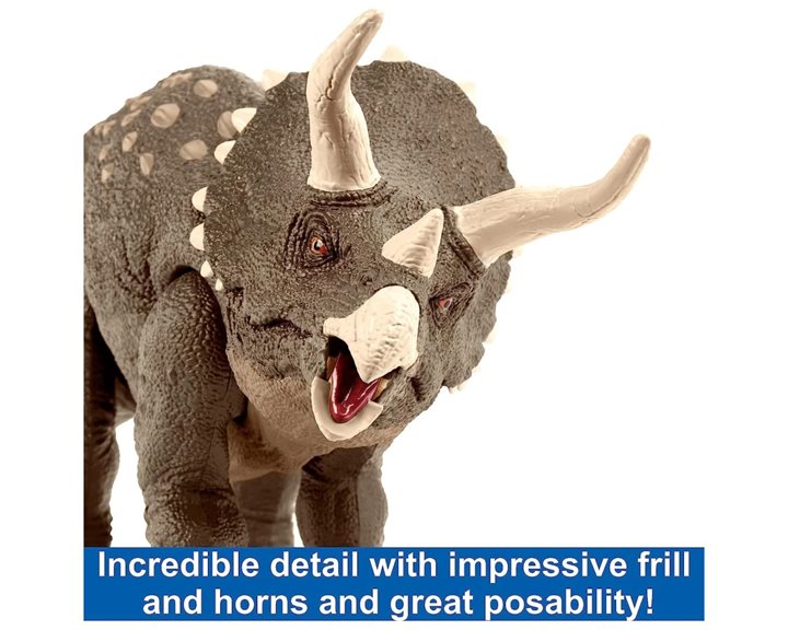 Mattel Jurassic World Habitat Defender Τρικεράτωψ Απο Ανακυκλωμένο Πλαστικό HPP88