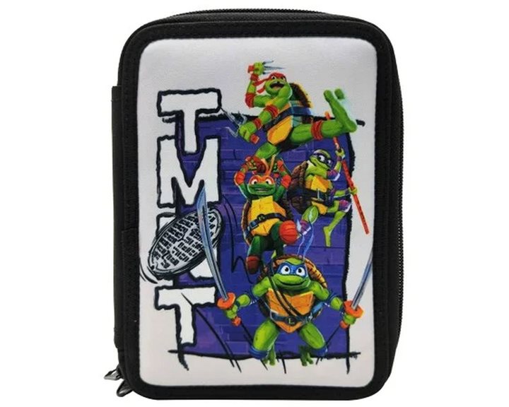 Κασετίνα Gim Διπλή Γεμάτη Ninja Turtles 334-26100