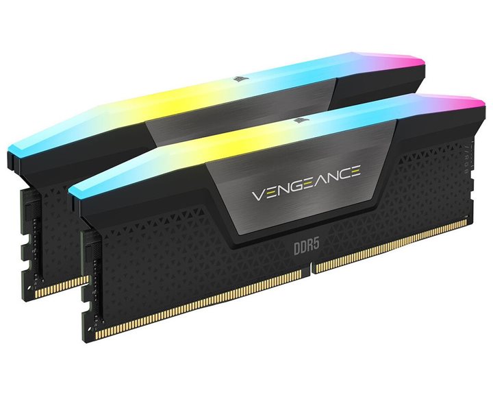 CORSAIR RAM DIMM XMS5 KIT 2x16GB CMH32GX5M2E6000C36, DDR5, 6000MHz, LATENCY 36-44-44-96, 1.40V, VENGEANCE RGB, XMP 3.0, RGB LED, BLACK, LTW.