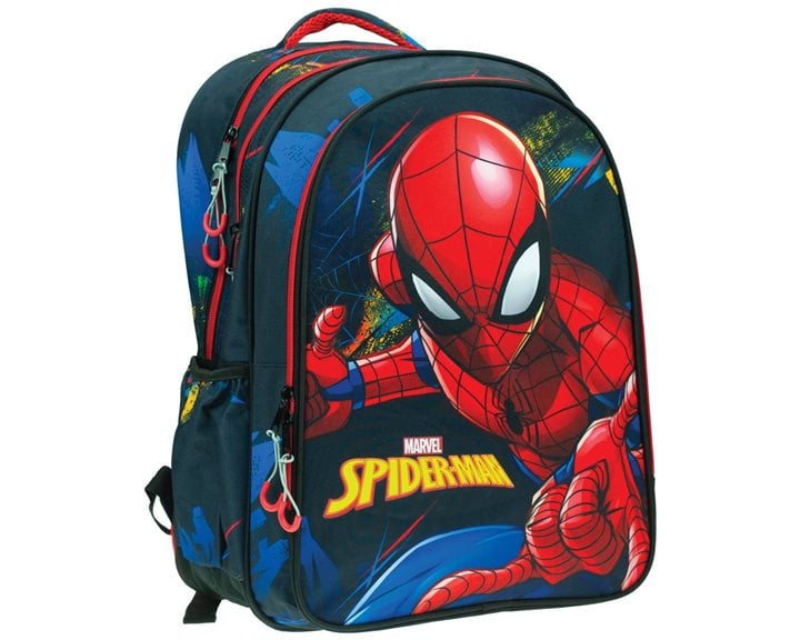 Σακίδιο Πλάτης Δημοτικού Spiderman Blue Net 337-04031