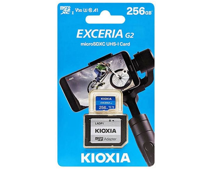 Kioxia Exceria G2 microSDXC 256GB Class 10 U3 V30 UHS-I με αντάπτορα LMEX2L256GG2