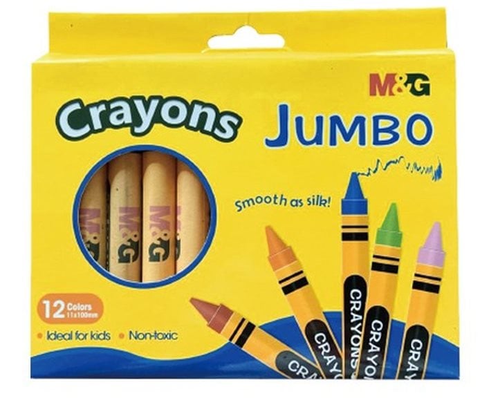 Κηρομπογιά  M&G Jumbo 12χρωμάτων AGMX4224