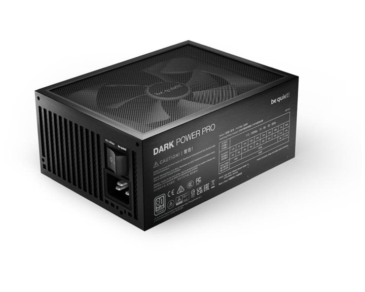 BEQUIET PSU DARK POWER PRO 13 1300W BN331, TITANIUM CERTIFIED, MODULAR CABLES, SILENT WINGS 135MM FAN, 10YW.