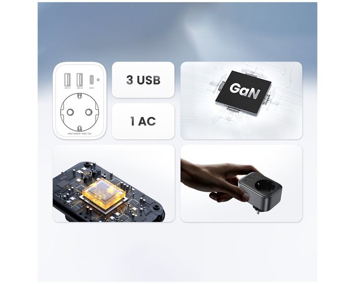 Socket 4 in1 GaN UGREEN CD314 90613