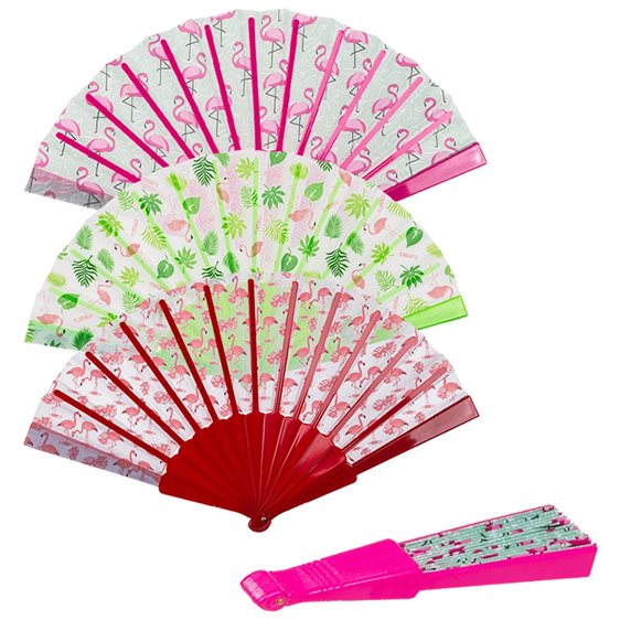 Βεντάλια Flamingo Fan 23cm