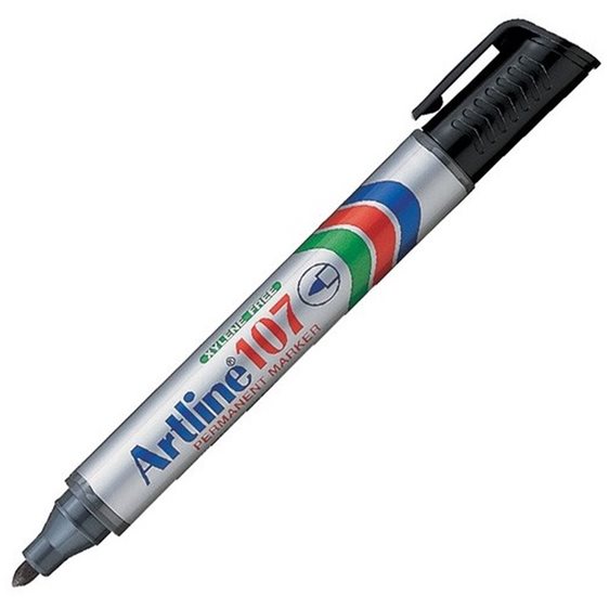 Μαρκαδόρος Artline Ανεξίτηλος EK-107 PL 1.5mm Μαύρος