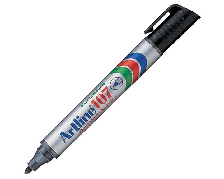 Μαρκαδόρος Artline Ανεξίτηλος EK-107 PL 1.5mm Μαύρος