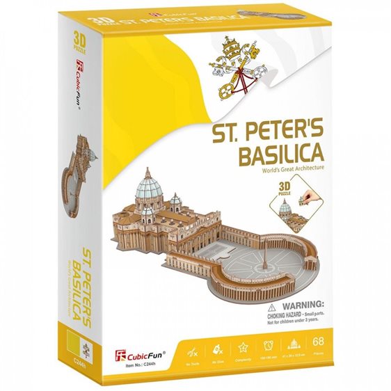 Πάζλ CubicFun 3D St. Peter's Basilica 68pcs c244h