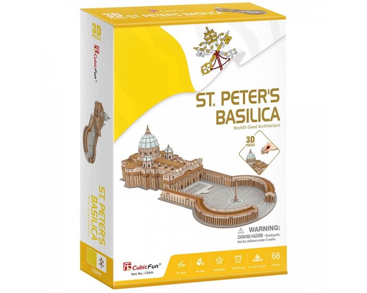 Πάζλ CubicFun 3D St. Peter's Basilica 68pcs c244h