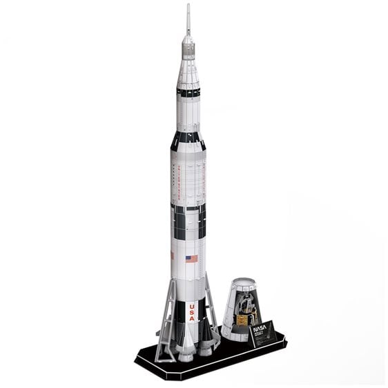 Πάζλ CubicFun 3D Nasa Apollo Saturn V Rocket 8+ 136pieces