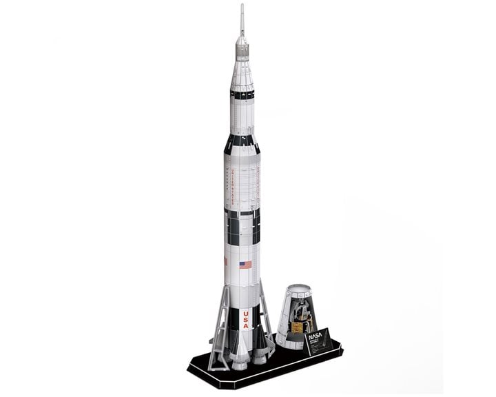 Πάζλ CubicFun 3D Nasa Apollo Saturn V Rocket 8+ 136pieces