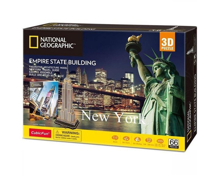 Πάζλ CubicFun 3D National Geograrhic Empire State Building 66pieces