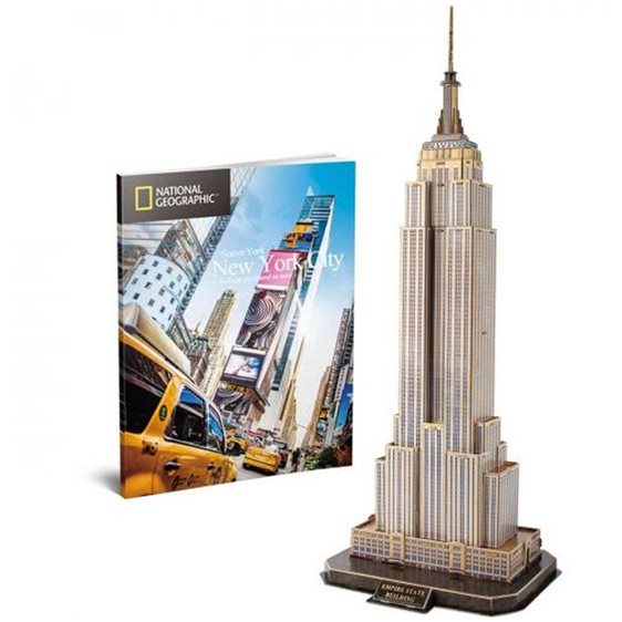 Πάζλ CubicFun 3D National Geograrhic Empire State Building 66pieces