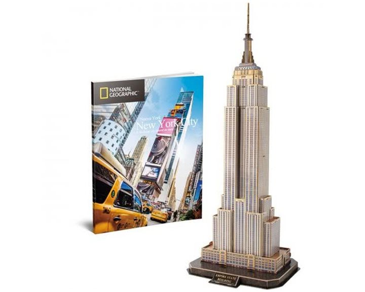 Πάζλ CubicFun 3D National Geograrhic Empire State Building 66pieces