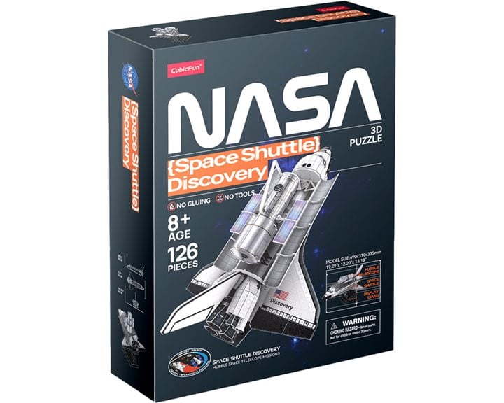 Πάζλ CubicFun 3D Nasa Space Shuttle Discovery 8+ 126pieces