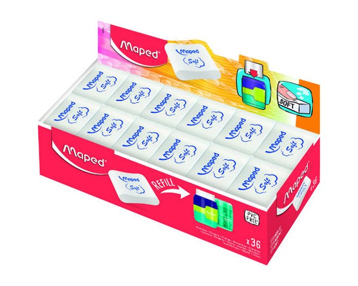 Γόμα Maped Essentials Soft mediym λευκη