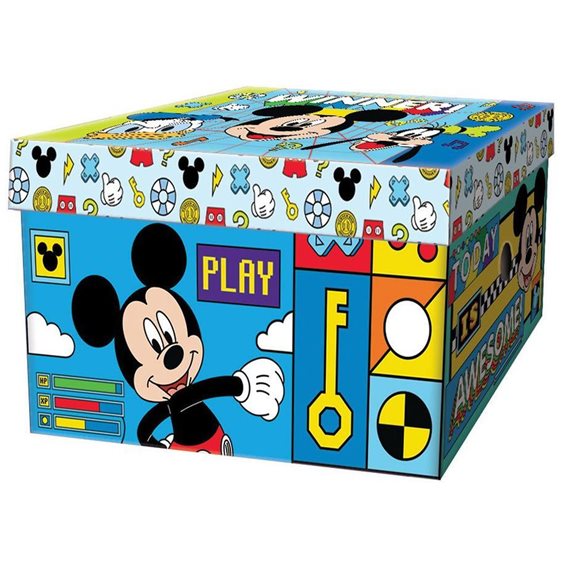 Κουτί Αποθήκευσης Χάρτινο 33x24x18cm Mickey 564155