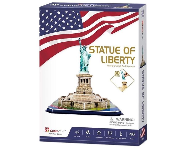 Παζλ Cubic Fun 3D Statue Of Liberty 39pcs C080h