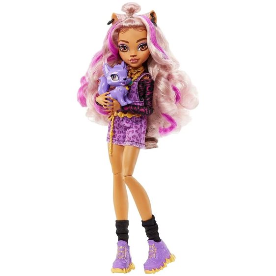 Mattel Monster High Doll, Clawdeen Wolf With Accessories And Pet Dog, Posable Fash