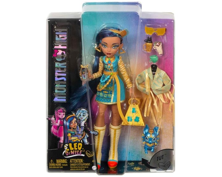 Mattel Monster High Doll, Cleo De Nile With Accessories And Pet Dog