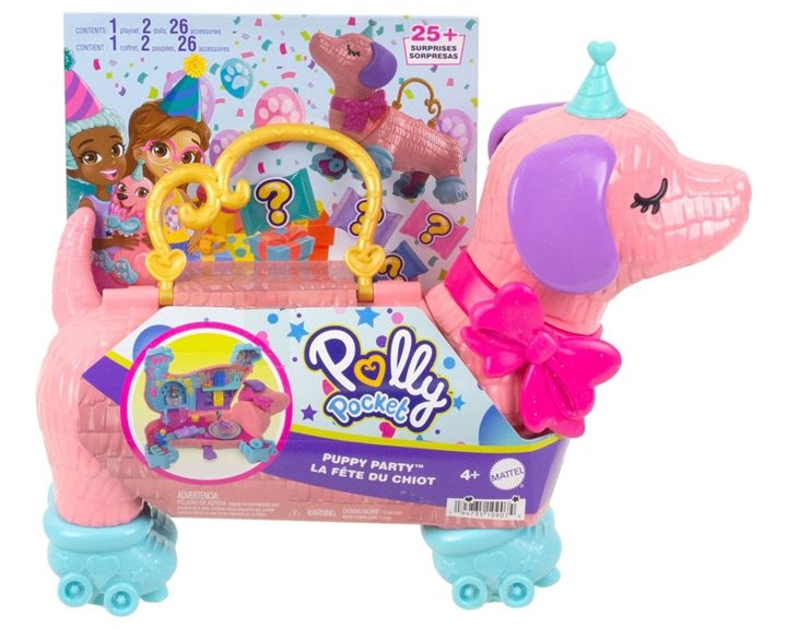 Mattel Polly Pocket  Σκυλάκι Πινιάτα Έκπληξη Σετ