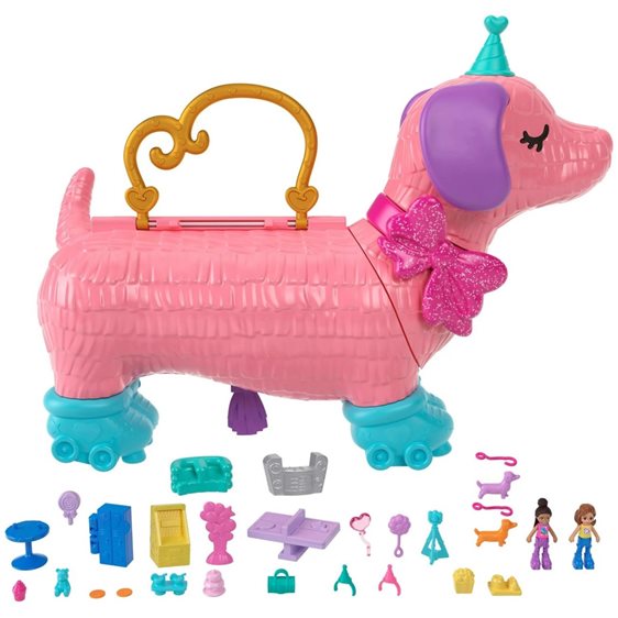Mattel Polly Pocket  Σκυλάκι Πινιάτα Έκπληξη Σετ