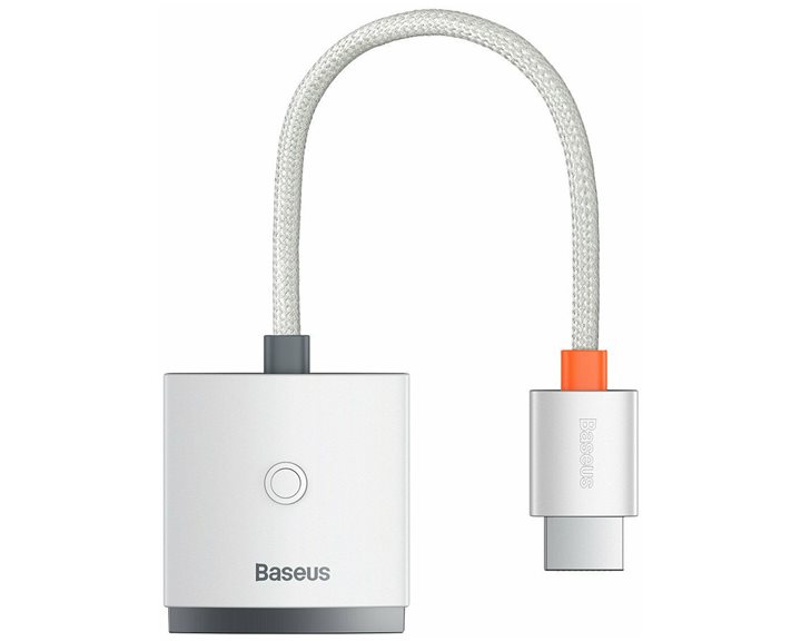 Baseus Lite Series HDMI to VGA adapter White (WKQX010002) (BASWKQX010002)