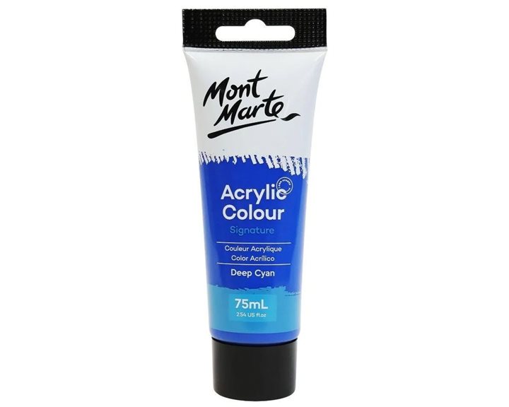 Ακρυλικό Mont Marte 75ml Studio Acrylic 18 Deep Cyan Blue