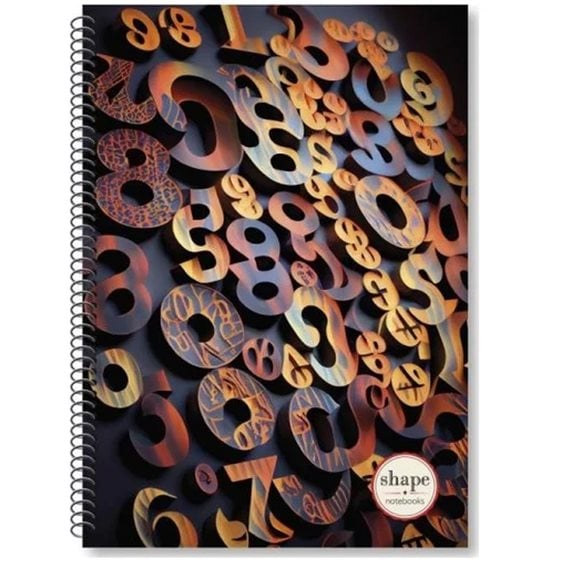 Τετράδιο Σπιράλ 17x25 Shape Numbers 3Θεμ.90φ.