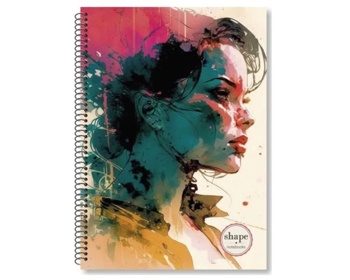 Τετράδιο Σπιράλ 17x25 Shape Women 3Θεμ.90φ.