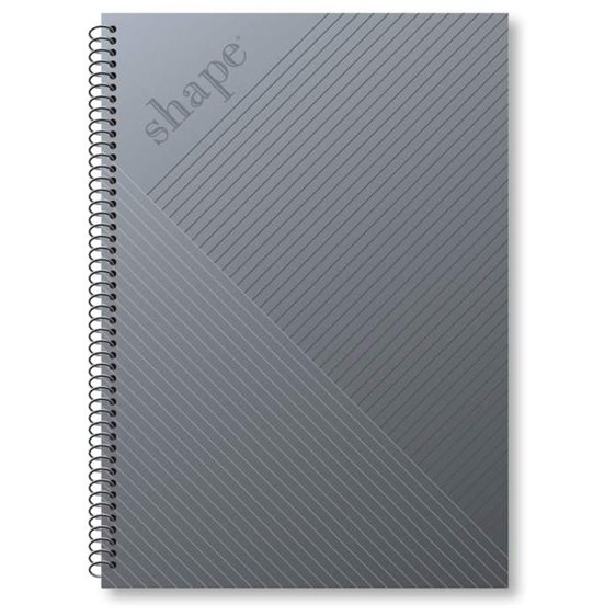 Τετράδιο Σπιράλ Α4  Shape Metal 2Θεμ.60φ.
